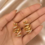 Twisted Elegance Earrings - Image 2