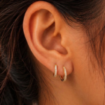 The Pave Hoop Medium-Small