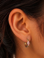 Marquise Gilded Hoops