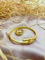 Crystal Nail Bangle & Ring Set - Image 2