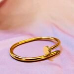 Crystal-Embellished Nail Bangle