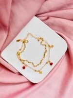 Ruby Charm Anklet