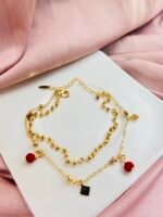 Ruby Charm Anklet - Image 2