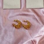 Aurelia Sunburst Spiked Hoop Earrings