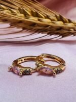Marquise Gilded Hoops - Image 2