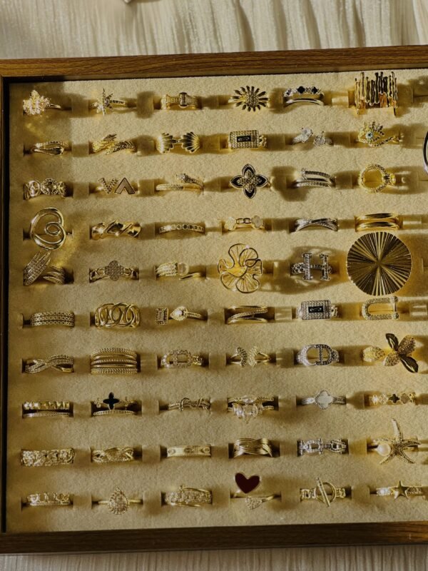 Stainless steel ring collection in gold and silver by Favora Lebanon