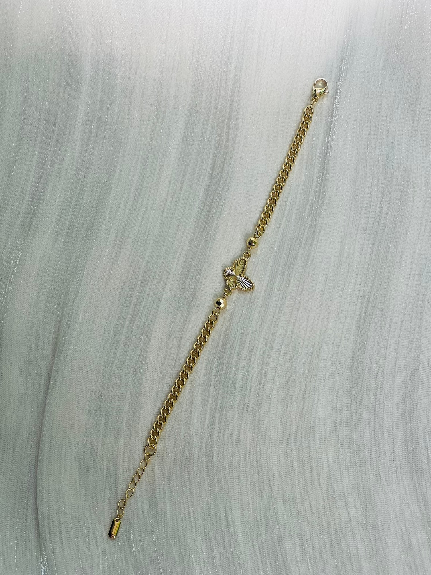IMG_9800 Whispering Wings Gold Butterfly Bracelet - Image 1