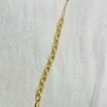 Gilded Radiance Oval Chain Bracelet