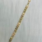 Golden Ripple Wave Statement Bracelet
