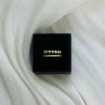 Two-Tone Stacked Bar & Pave Ring