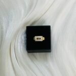 Noir Pave Rectangular Signet Ring