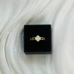 Alhambra Pave Clover Gold Ring