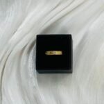 Fluted Marquise Crystal Gold Ring