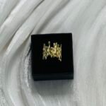 Molten Lava Textured Gold Ring
