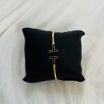 Tiffany & Co.-Style T Open Bangle Gold Bracelet