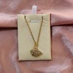 Swarovski Gilded Swan Necklace