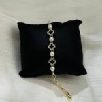 Enchanted Clover & Pearl Bracelet