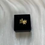 Golden Leaf Band Ring