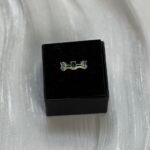 Blue Gemstone Wavy Ring