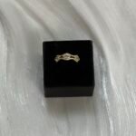 Gilded Eye Motif Crystal Ring