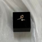 Ruby Tulip and Crystal Wrap Ring