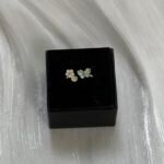 Pastel Butterfly and Blossom Toi et Moi Ring