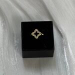 Open-Work Pavé Blossom Ring