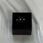 Leen Ring (Black Pear-Cut Floral Cluster)