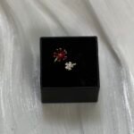 Leen Ring (Ruby and Crystal Dual Floral Toi et Moi)